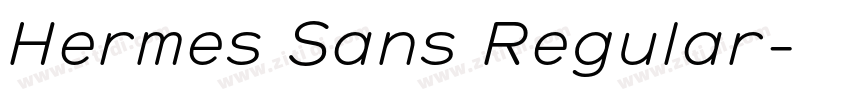 Hermes Sans Regular字体转换